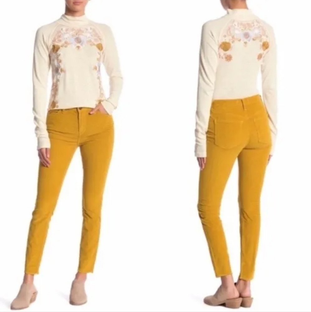 We The Free Golden Cropped Pants
